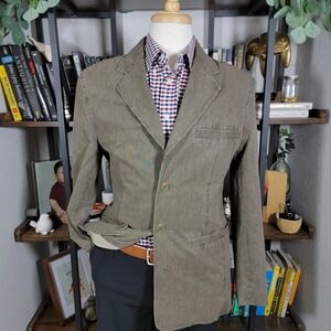 VTG The Territory Ahead Men's Sport Jacket Three Button Brown‎ Cotton Blend Med